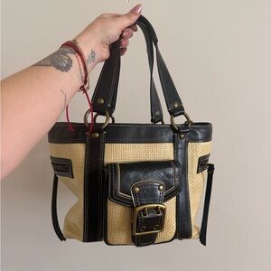 Coach Hamptons Straw Tote